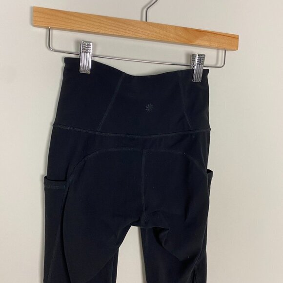 Athleta HI-RISE Intuition 7/8 Tight Leggings Mesh Womens XXS Black - Picture 9 of 13